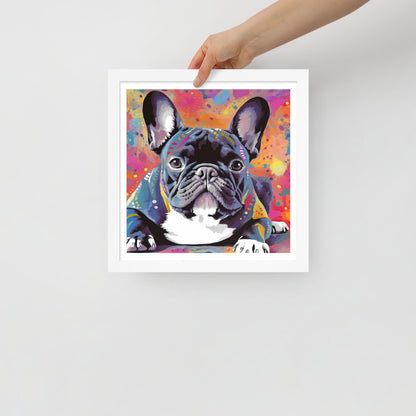 Brindle Burst Framed Poster