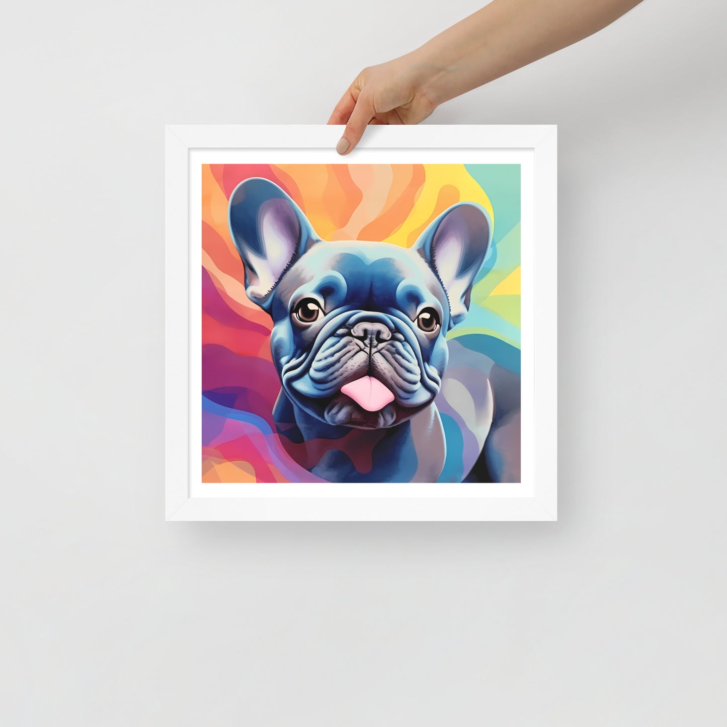 Bulldog Blues in Vivid Views Framed Poster