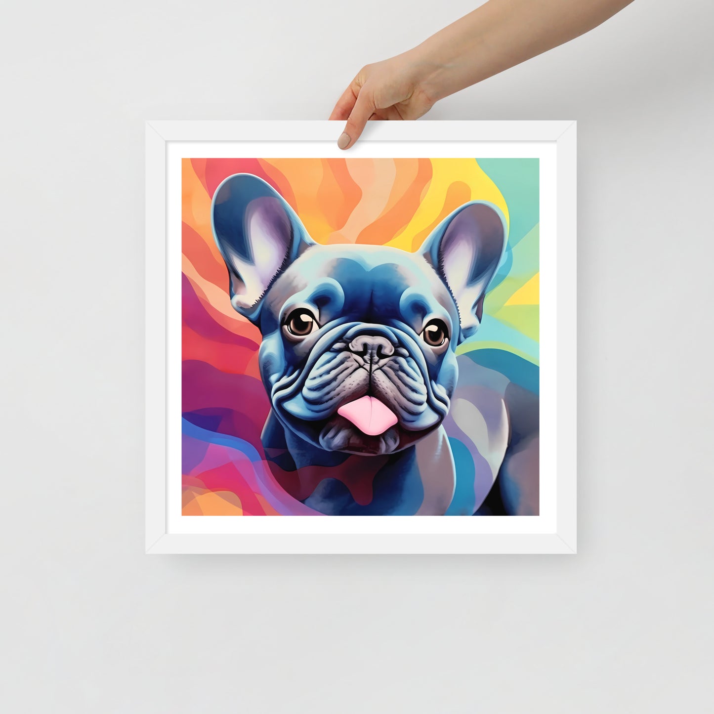 Bulldog Blues in Vivid Views Framed Poster