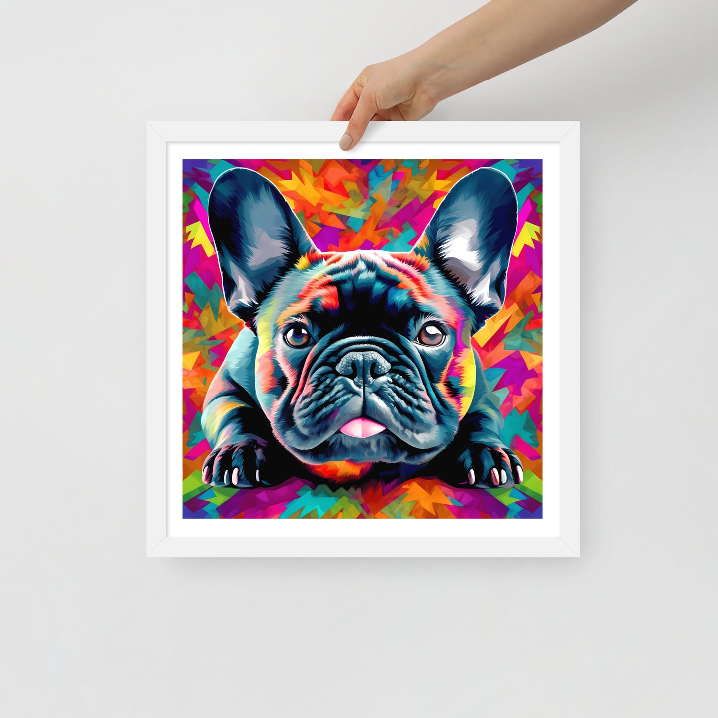 Kaleidoscope Canine Framed Poster