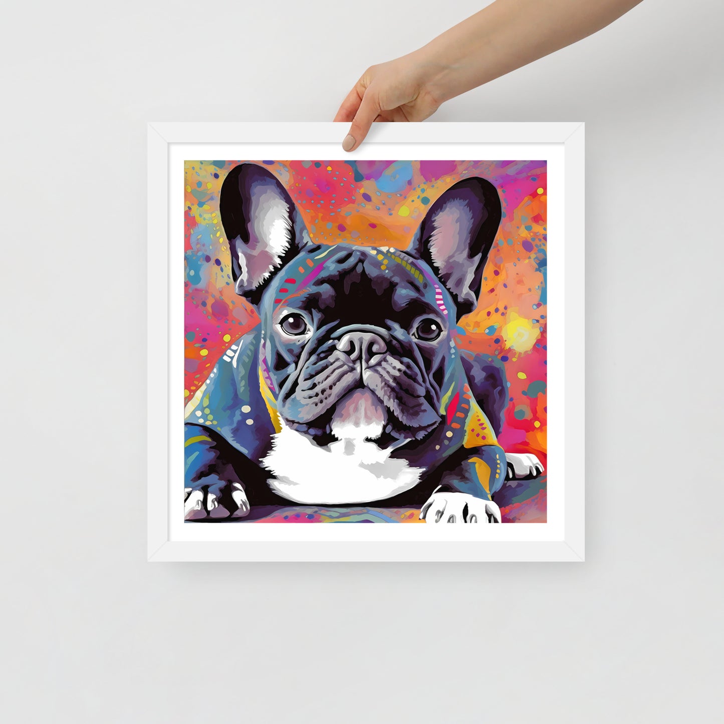 Brindle Burst Framed Poster