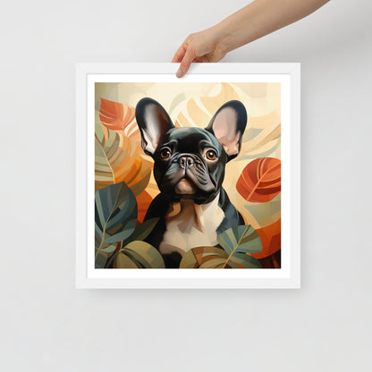 Boho Brindle Framed Poster