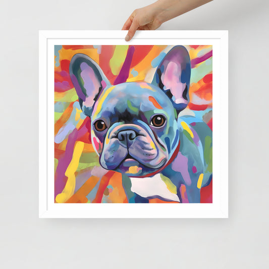 Flourishing Frenchie Framed Poster