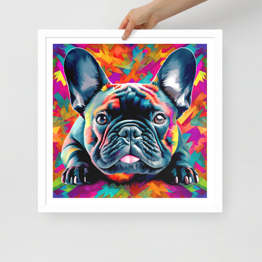 Kaleidoscope Canine Framed Poster