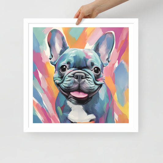 Pastel Pooch Panache Framed Poster