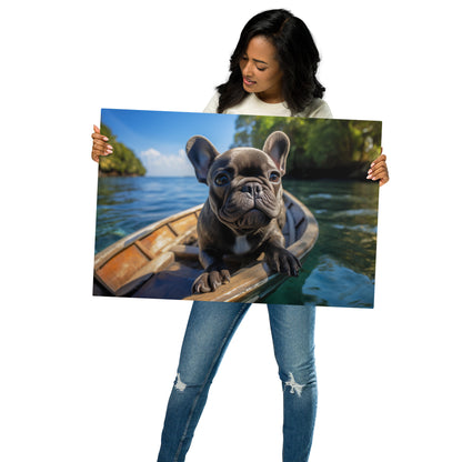 Boating Brindle Metal Print