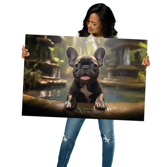 Pal in a Pond - Metal Print