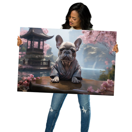 Zen Frenchie - Metal Print