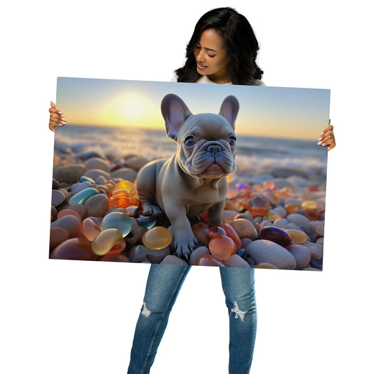 Pebbles & Paws Metal Print