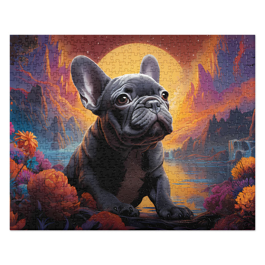 Rising Sun Frenchie - Jigsaw Puzzle