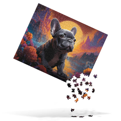 Rising Sun Frenchie - Jigsaw Puzzle