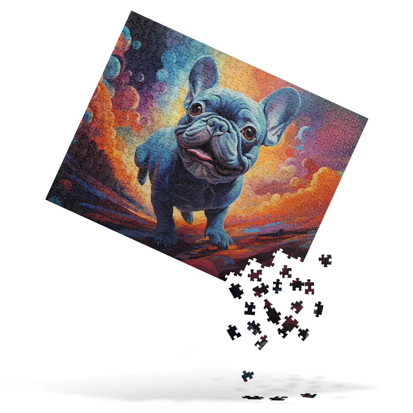 Running of the Bulldog Jigsaw Puzzle