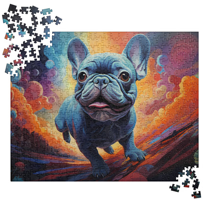 Running of the Bulldog Jigsaw Puzzle