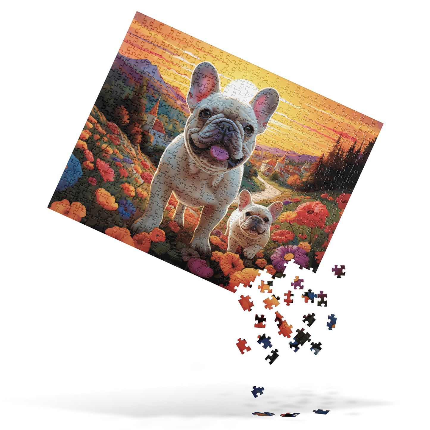 Frenchie Town Jigsaw Puzzle