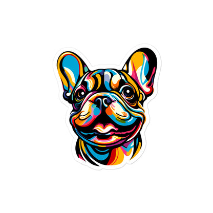 Smiling Frenchie Sticker