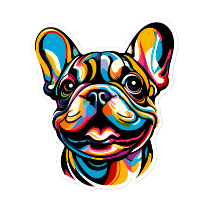 Smiling Frenchie Sticker