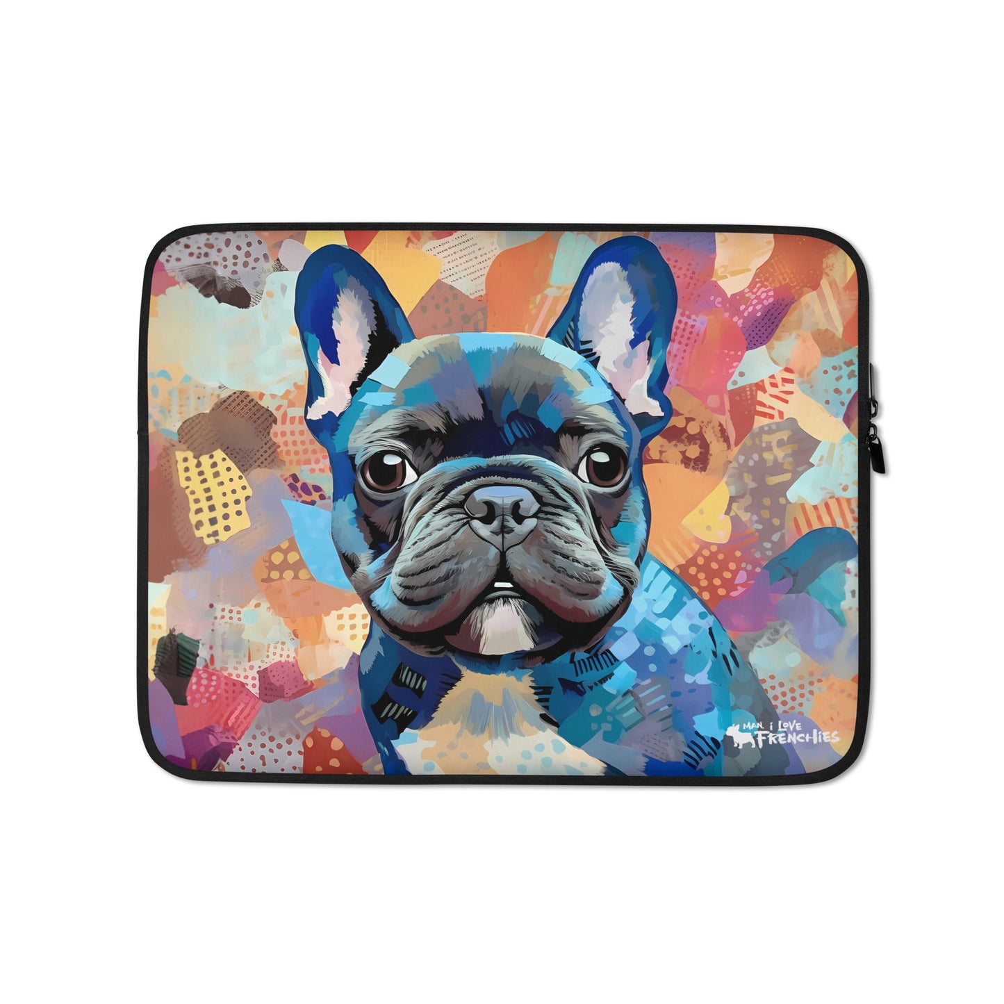 Textile Frenchie Laptop Sleeve