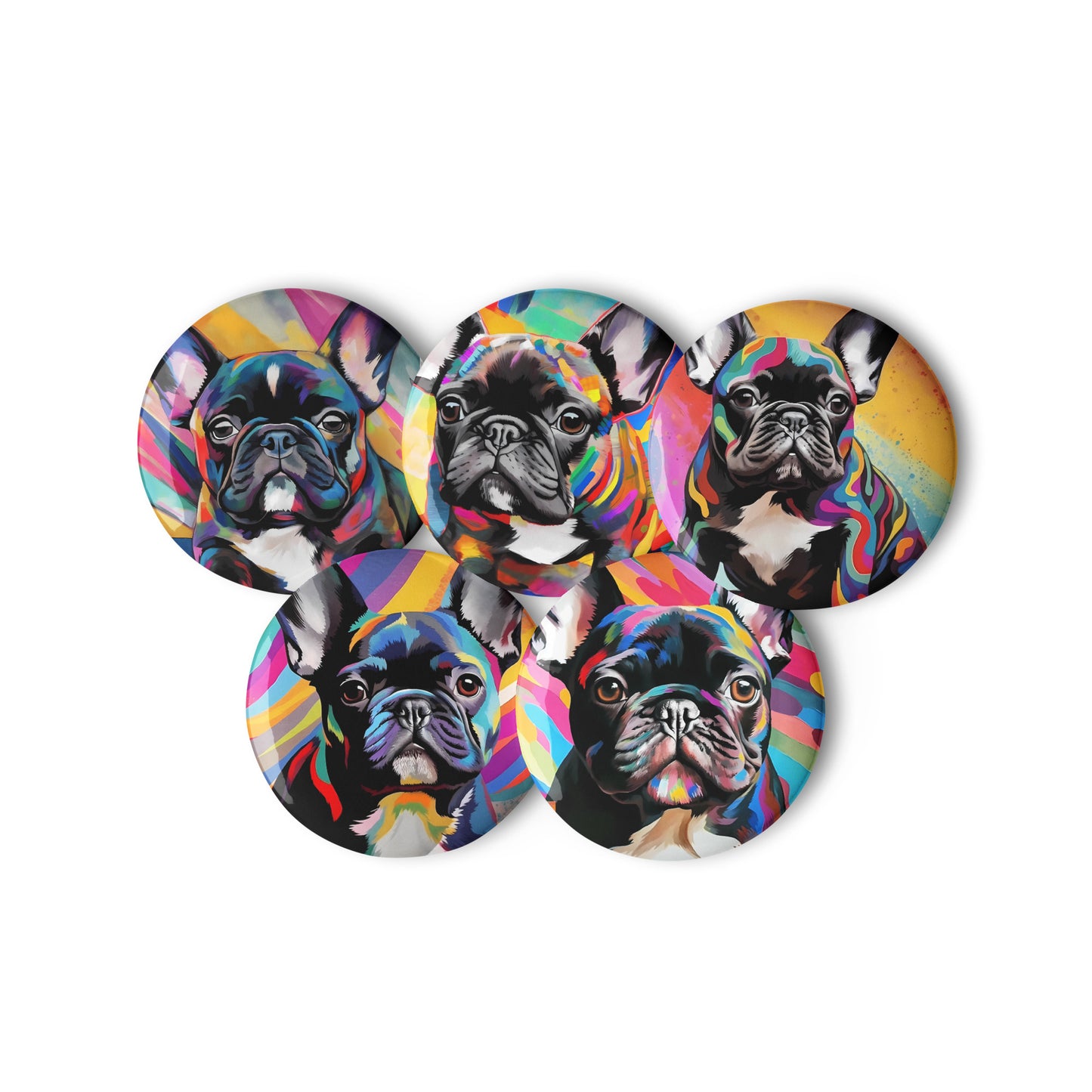 Brindle Babies Pin Button Set