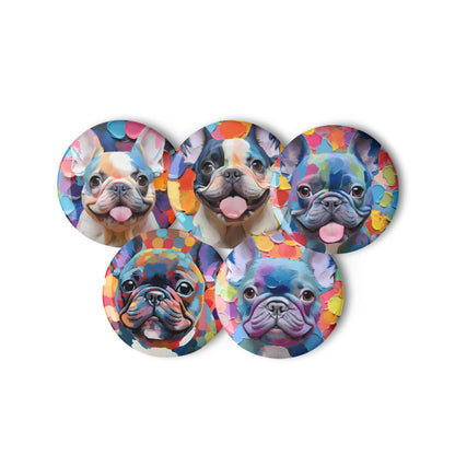 Spotty Dogs Pin Button Set