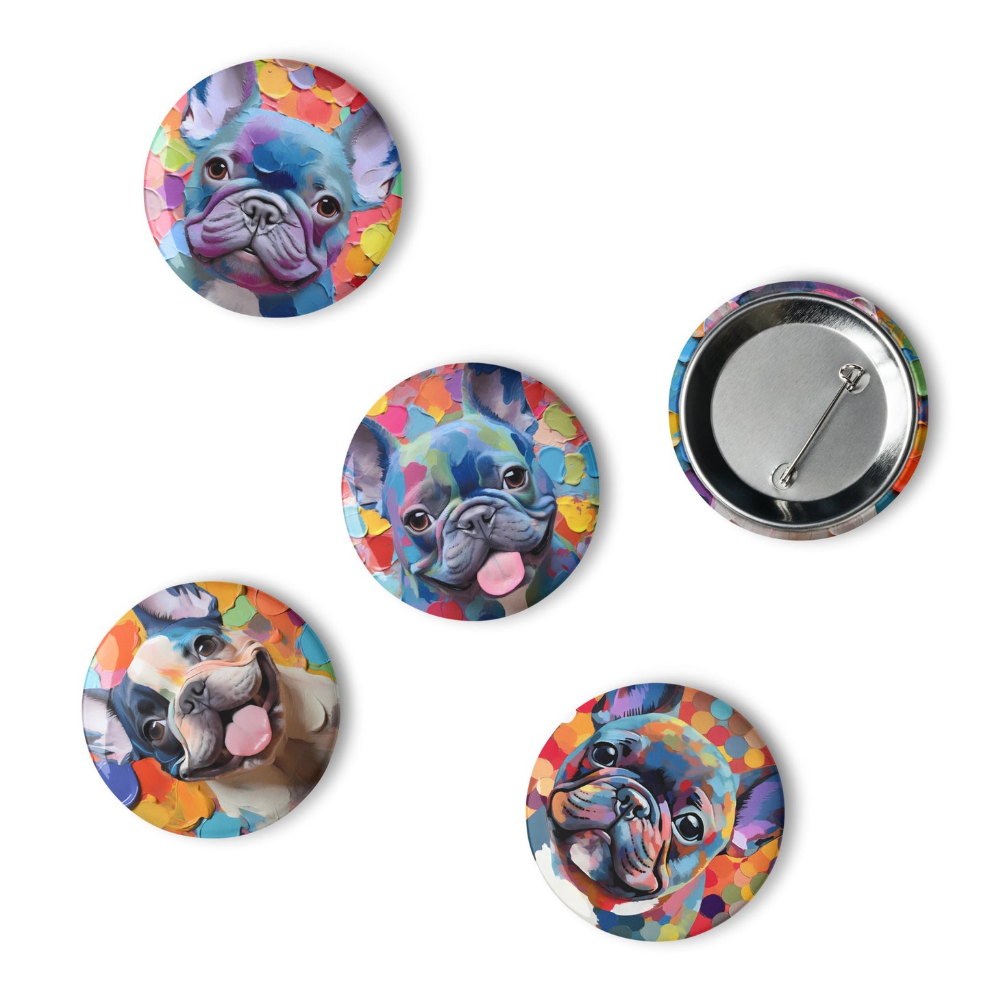 Spotty Dogs Pin Button Set