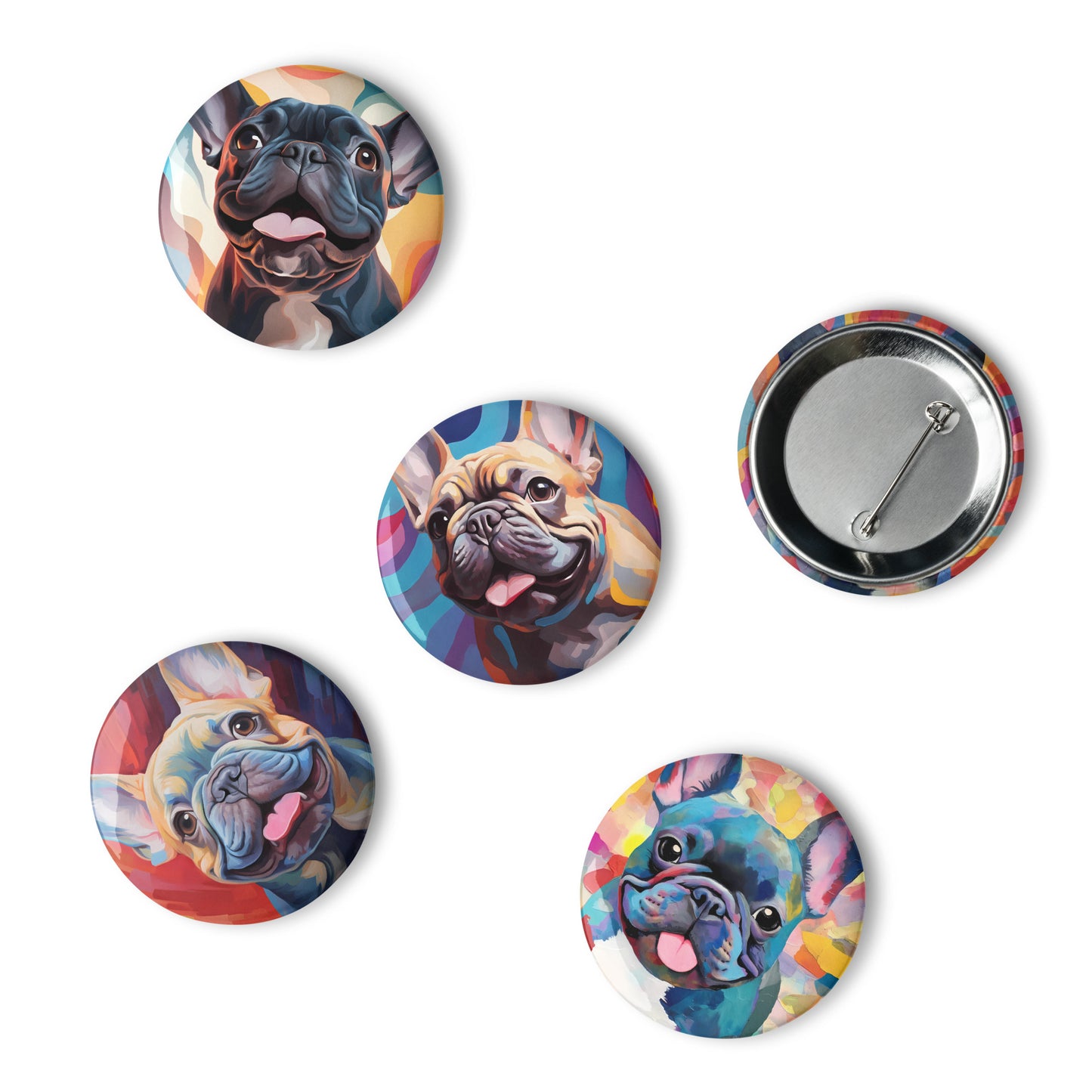 Tongues Out Pin Button Set