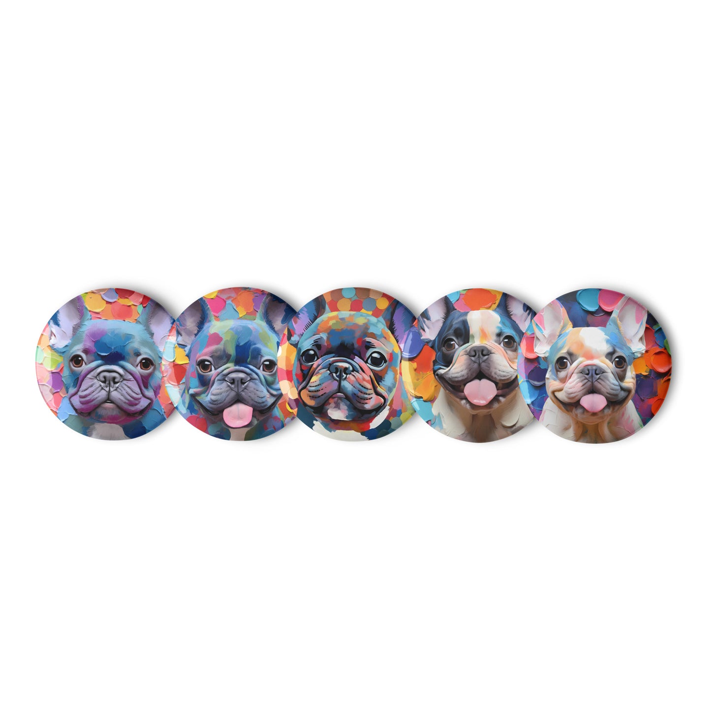 Spotty Dogs Pin Button Set