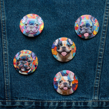 Spotty Dogs Pin Button Set