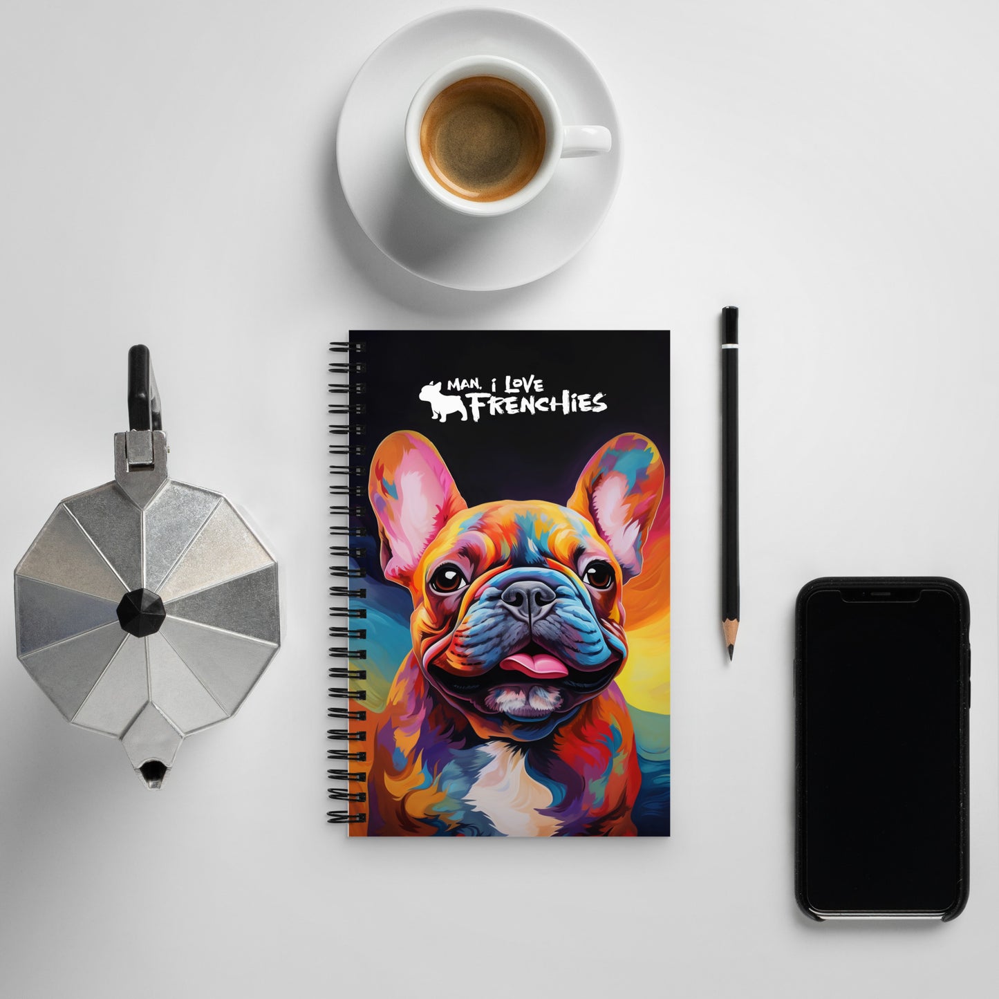 Rainbow Frenchie Notebook