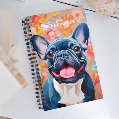 Flowers & Frenchies Notebook