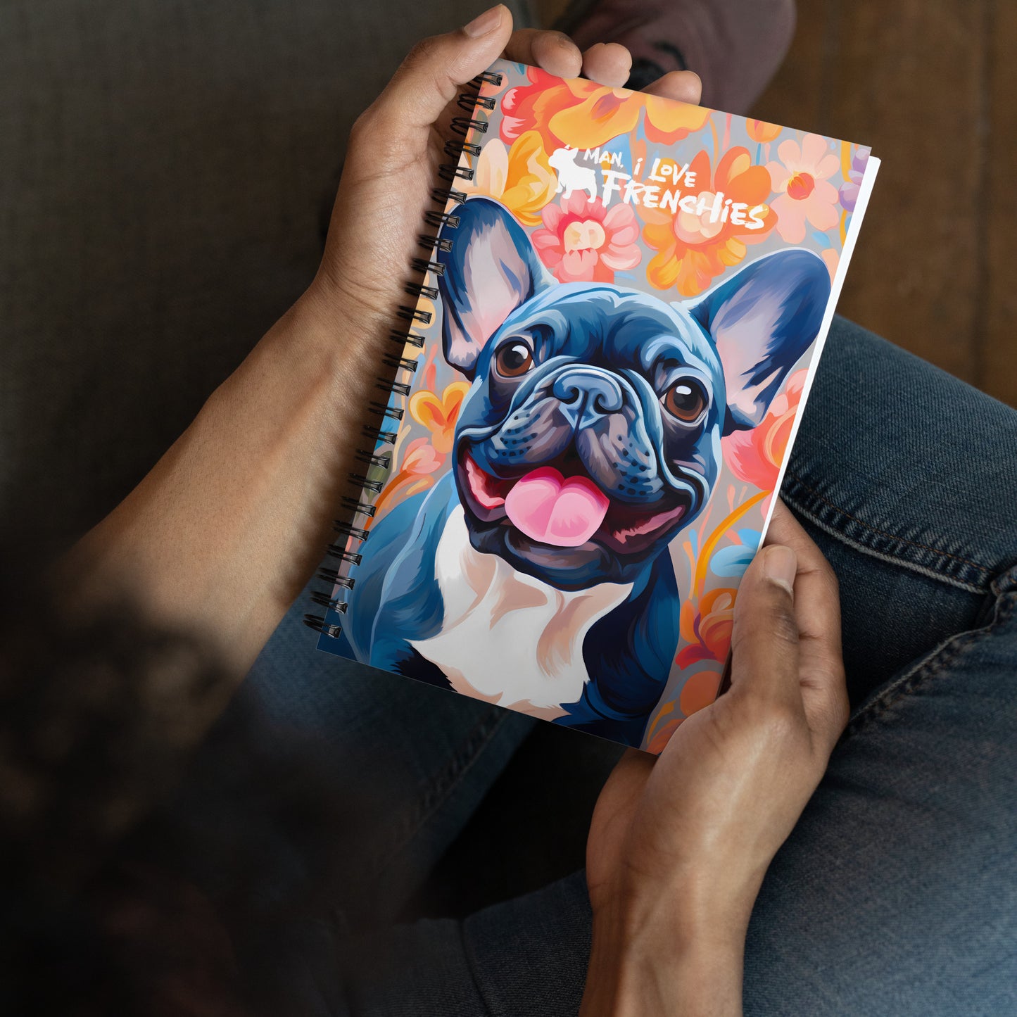 Flowers & Frenchies Notebook