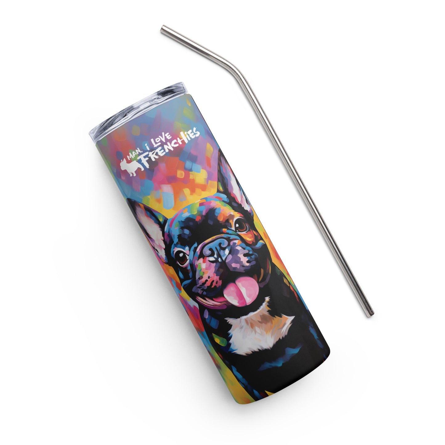 Tongue Out Frenchie Tumbler