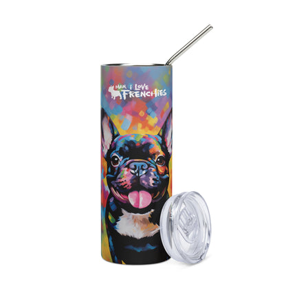 Tongue Out Frenchie Tumbler