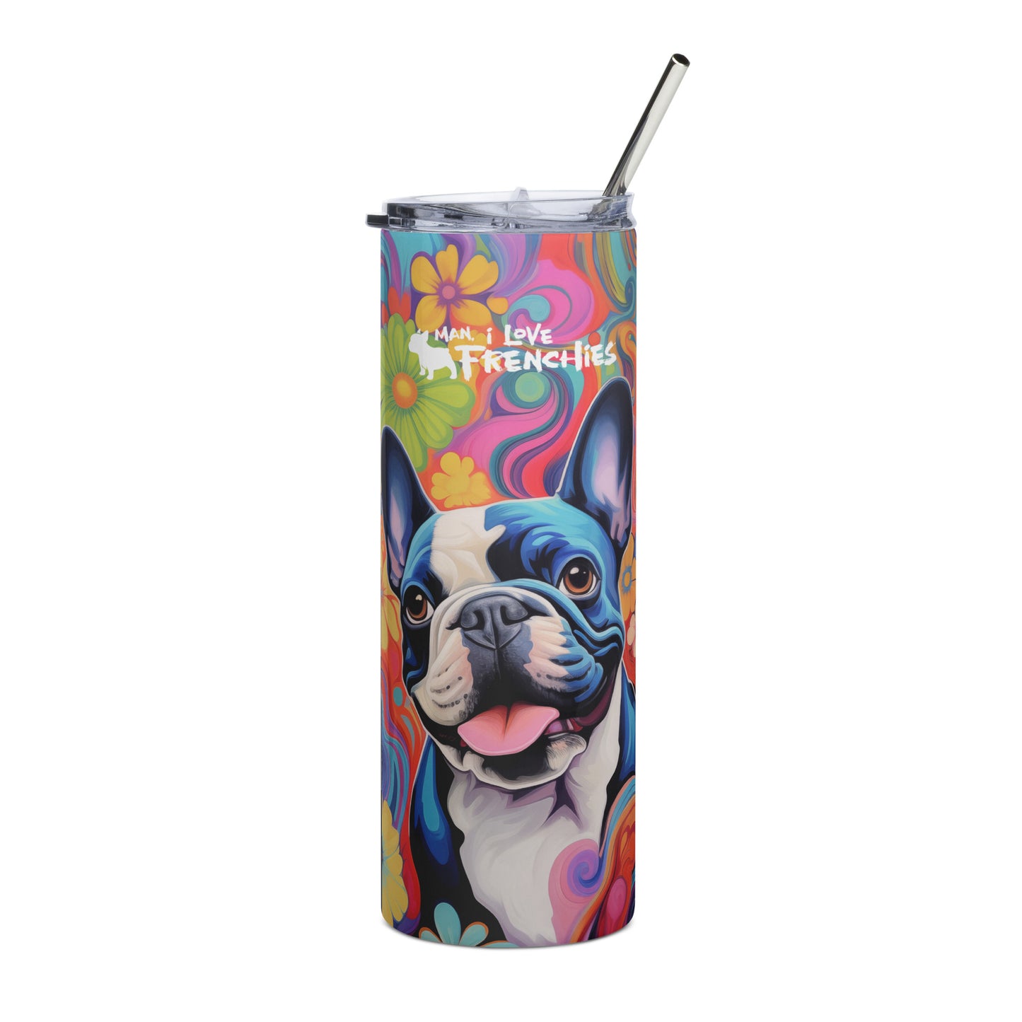 Flowerful Frenchie Tumbler