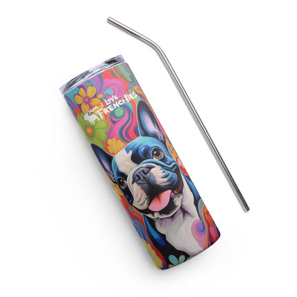 Flowerful Frenchie Tumbler