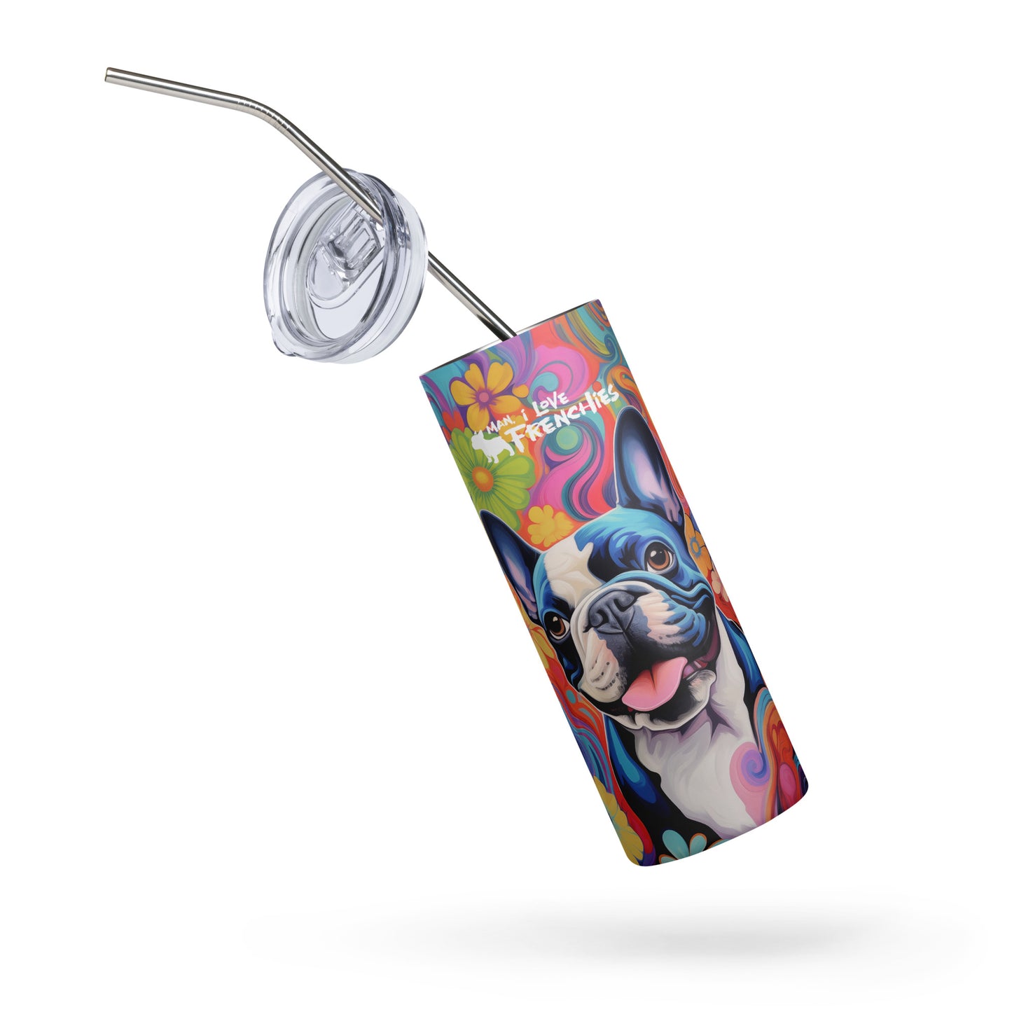 Flowerful Frenchie Tumbler