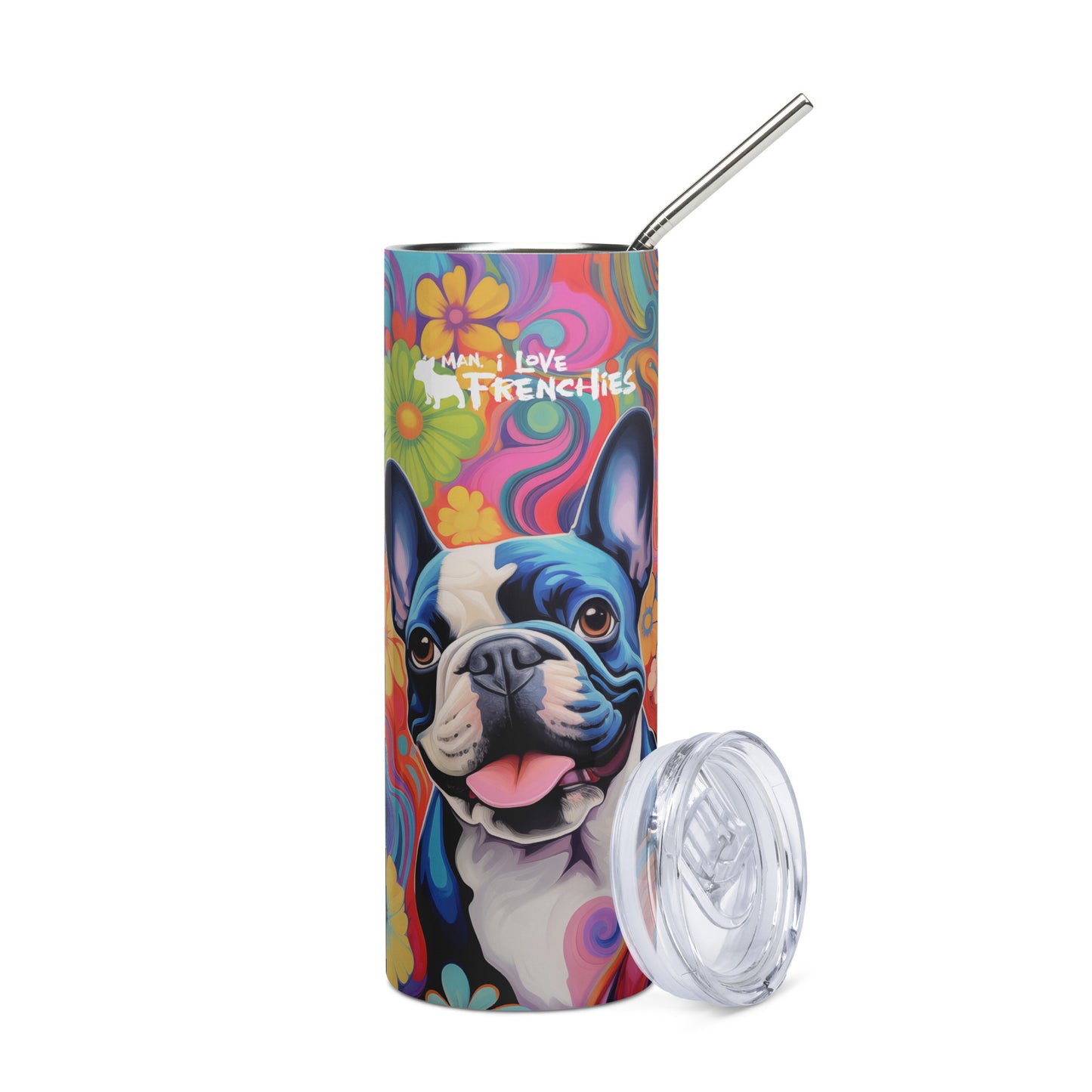 Flowerful Frenchie Tumbler