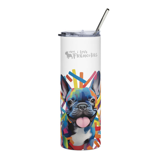 Stripey Frenchie Tumbler