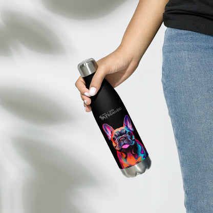 Neon Frenchie - Stainless Steel Water Bottle