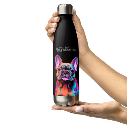 Neon Frenchie - Stainless Steel Water Bottle