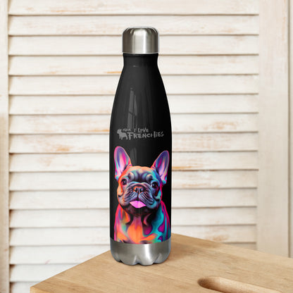 Neon Frenchie - Stainless Steel Water Bottle