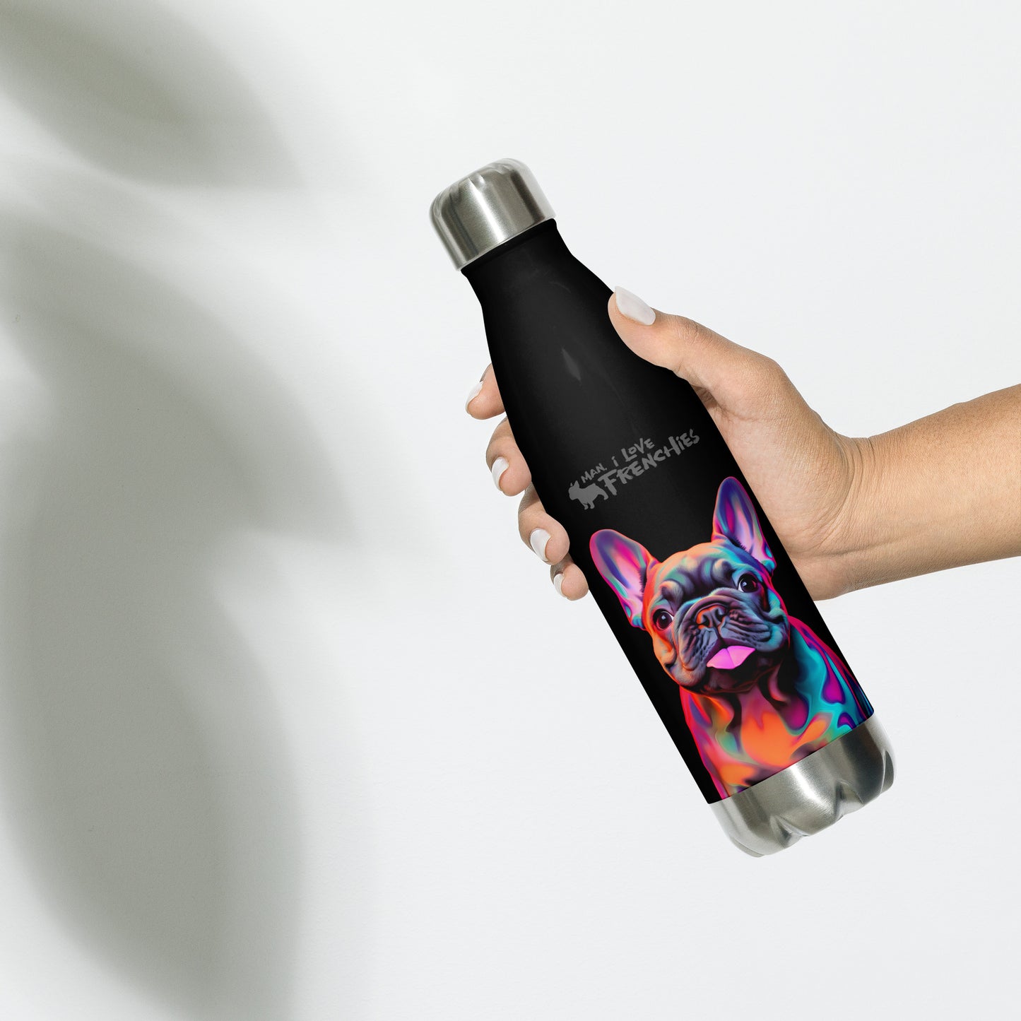 Neon Frenchie - Stainless Steel Water Bottle