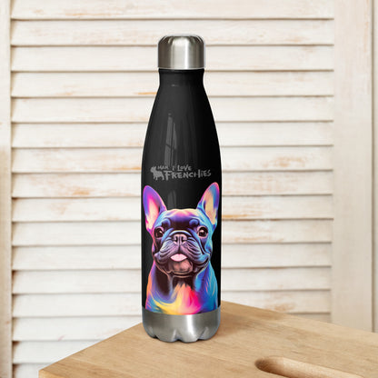 Neon Frenchie 2 - Stainless Steel Water Bottle