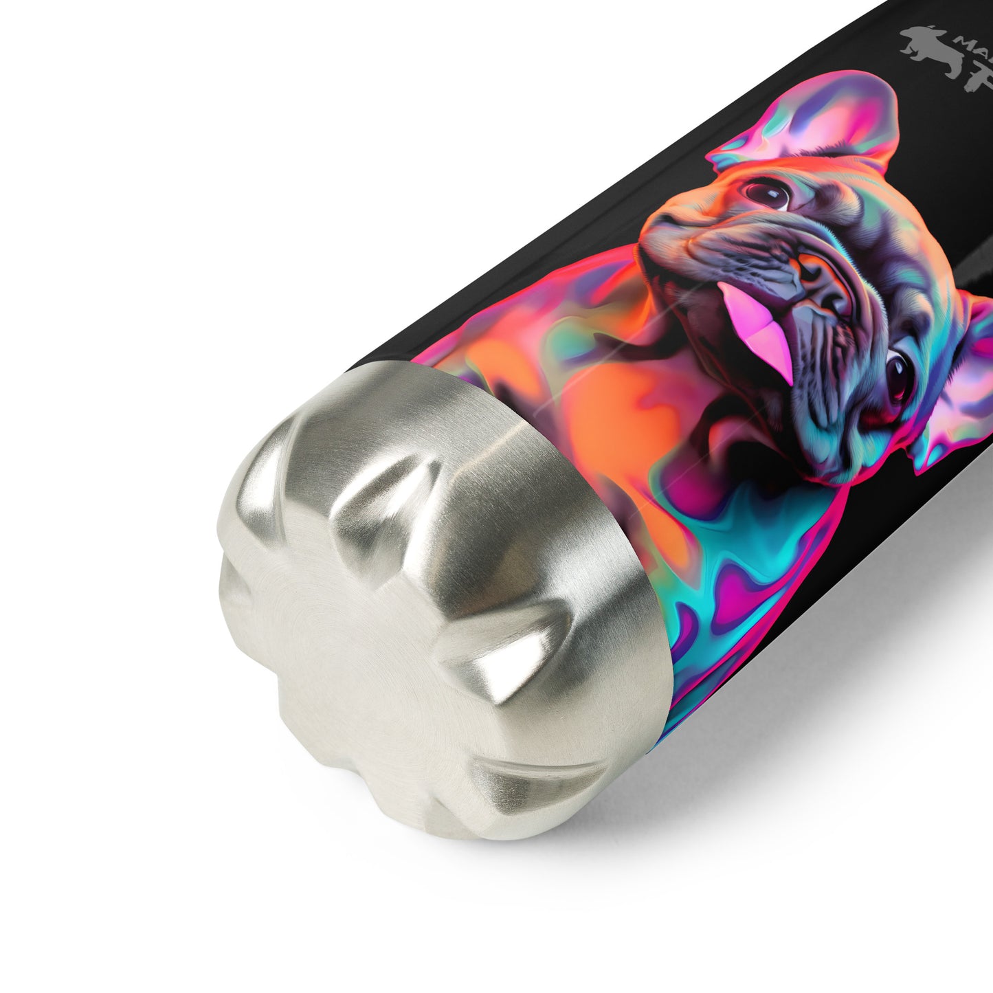 Neon Frenchie - Stainless Steel Water Bottle