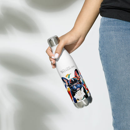 Pastel Pied - Stainless Steel Water Bottle