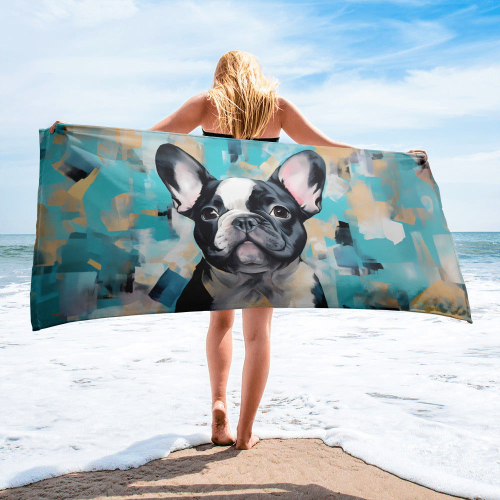 Teal & Pied Beach Towel