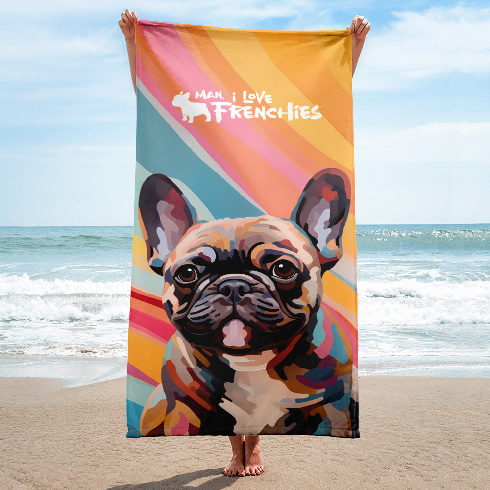 Waves of Fawn Beach Towel