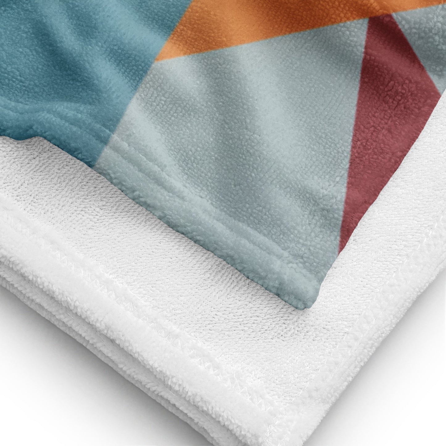 Geometric Brindle Beach Towel