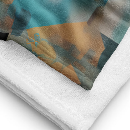 Teal & Pied Beach Towel