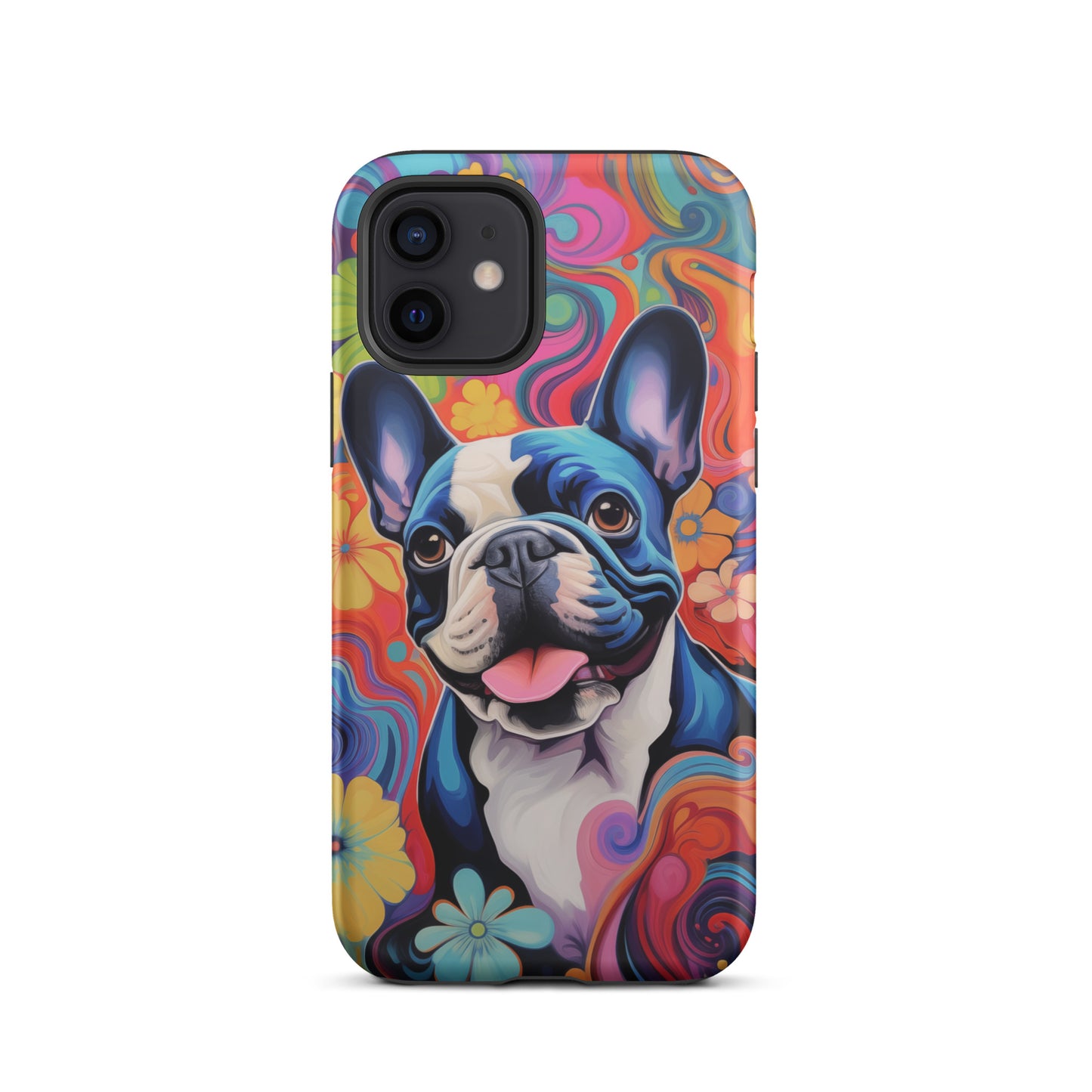 Warm Neon Frenchie iPhone® Case