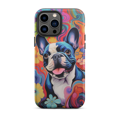 Warm Neon Frenchie iPhone® Case